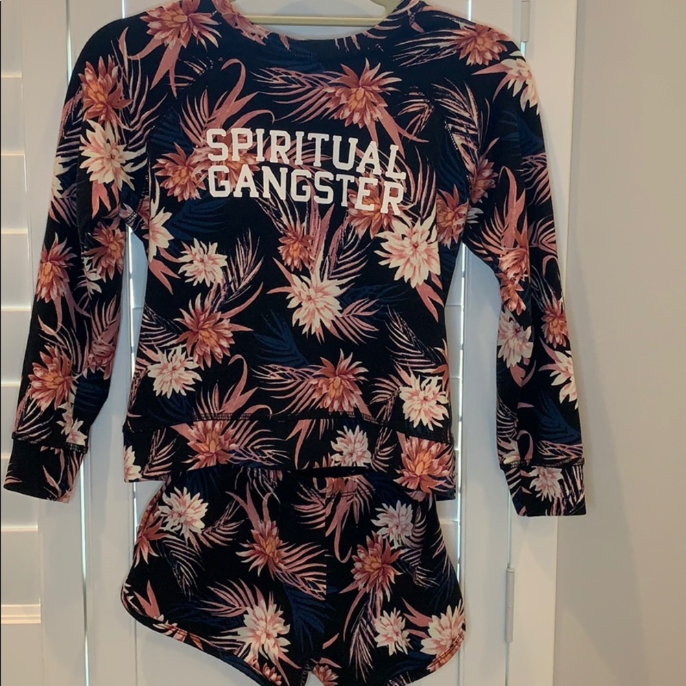 Spiritual gangster sweatshirt and shorts!